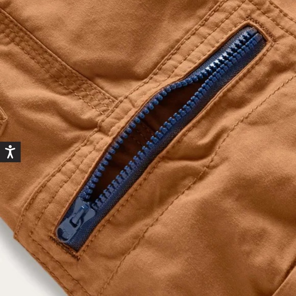 Boden cargo pants lined with soft star motif fabric-7Y - Picture 3 of 6